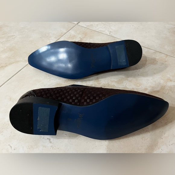 *NEW* Maceoo Brown Checkered Dress Shoes (US Size 8) - Picture 4 of 6